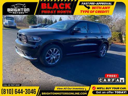 2017 Dodge *Durango* *GT* FOR ONLY $294/mo! - cars & trucks - by... for sale in Brighton, MI