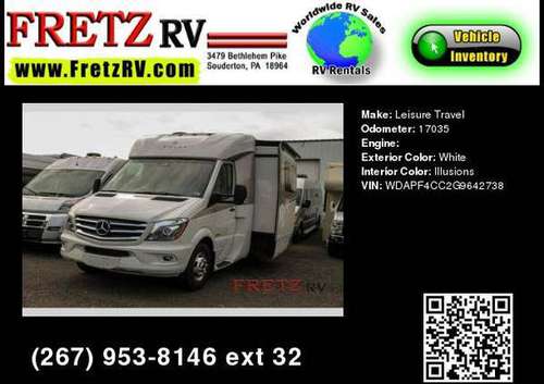 2016 Leisure Travel Unity U24MB for sale in Souderton, PA