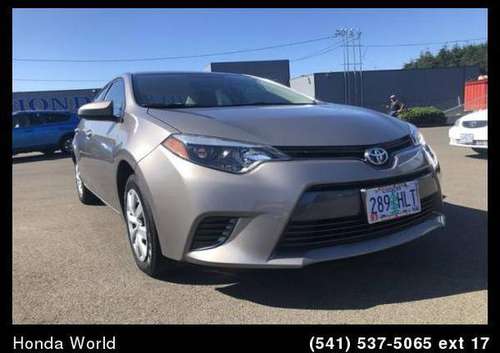 2015 Toyota Corolla Le - cars & trucks - by dealer - vehicle... for sale in Coos Bay, OR