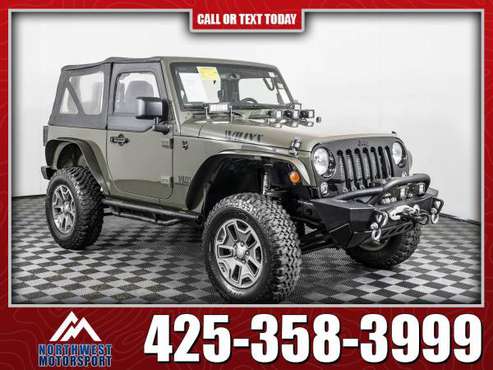 Lifted 2015 Jeep Wrangler Willys 4x4 - - by dealer for sale in PUYALLUP, WA