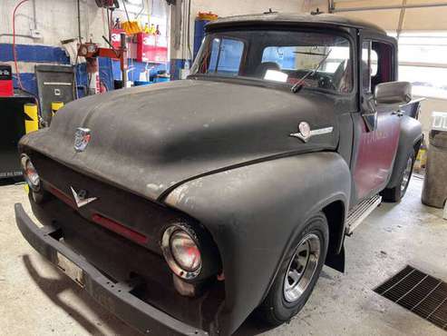 1956 Ford F 100 Pickup, Std Shift V-8 Engine, Project Truck - cars for sale in Peabody, MA