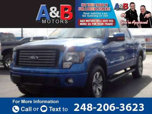 2012 Ford F150 FX4 pickup Blue for sale in Waterford Township, MI