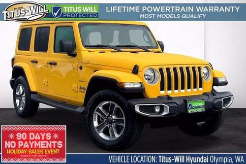 2019 Jeep Wrangler Unlimited 4x4 4WD SUV Sahara Convertible - cars &... for sale in Olympia, WA
