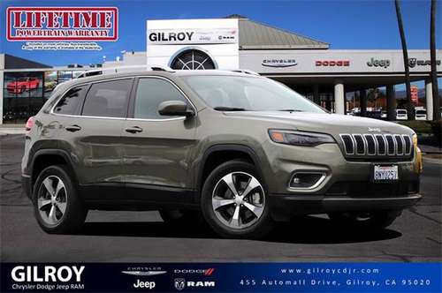 2019 Jeep Cherokee 4x4 4WD Certified Limited SUV for sale in Gilroy, CA