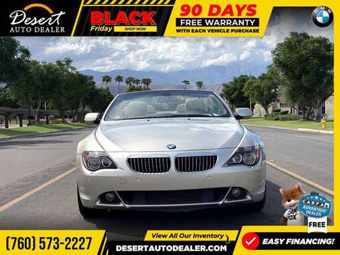 2007 BMW 650i 76,000 MILES Navigation System Keyless Start from sale... for sale in Palm Desert , CA