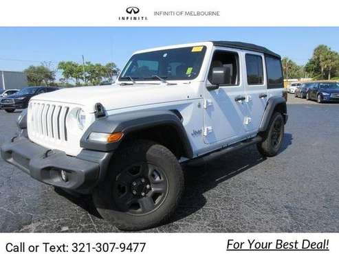 2018 Jeep Wrangler Unlimited Sport suv Bright White Clearcoat - cars for sale in Melbourne , FL
