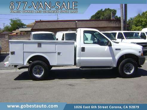 03 Ford F350 4X4 Utility Truck 4WD 1 Owner Government Service Work... for sale in Corona, CA