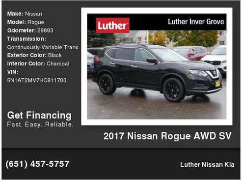 2017 Nissan Rogue AWD SV for sale in Inver Grove Heights, MN