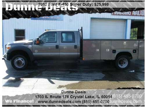 2012 Ford F-450 Super Duty 4X4 Crew Cab 176.2-200.2 in. WB - cars &... for sale in Crystal Lake, IL