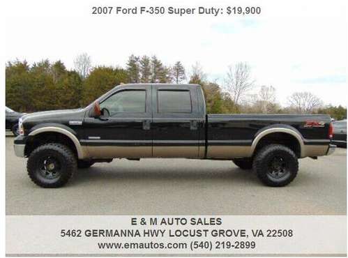 2007 Ford F-350 Super Duty Lariat Powerstroke Diesel - cars & trucks... for sale in LOCUST GROVE, VA