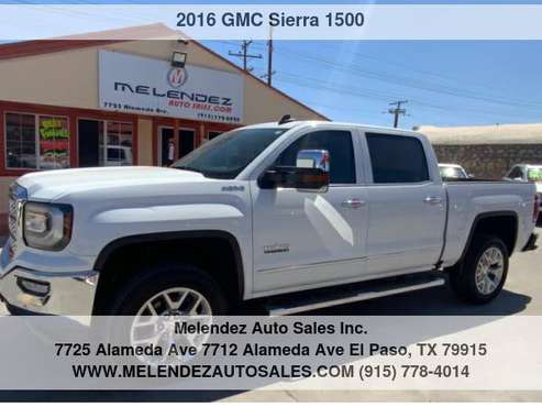 2016 GMC Sierra 1500 4WD Crew Cab 143 5 SLT - - by for sale in El Paso, TX