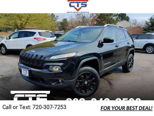 2014 Jeep Cherokee Latitude suv Black - - by dealer for sale in Denver , CO