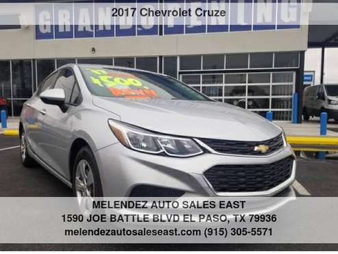 2017 Chevrolet Cruze 4dr Sdn 1.4L LS w/1SB - cars & trucks - by... for sale in El Paso, TX
