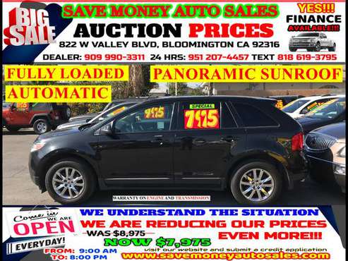 2013 FORD EDGE>4CYLDS>PANORAMIC SUNROOF>CALL909 990331 24HR - cars &... for sale in BLOOMINGTON, CA