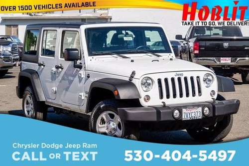2017 Jeep Wrangler Unlimited Sport - - by dealer for sale in Woodland, CA