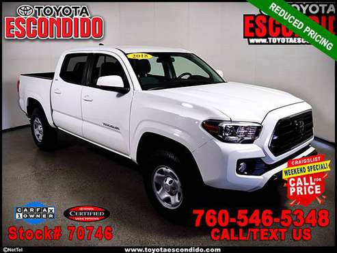 2018 Toyota Tacoma SR5 RWD TRUCK -EZ FINANCING -LOW DOWN! - cars &... for sale in Escondido, CA