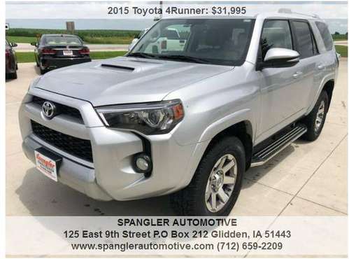 2015 TOYOTA 4RUNNER TRAIL*4WD*HEATED LEATHER*54K*MOONROOF*LOADED UP!! for sale in Glidden, IA