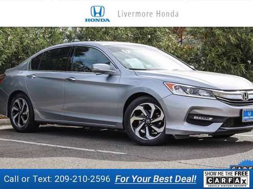 2017 Honda Accord EX-L sedan Lunar Silver Metallic for sale in Livermore, CA