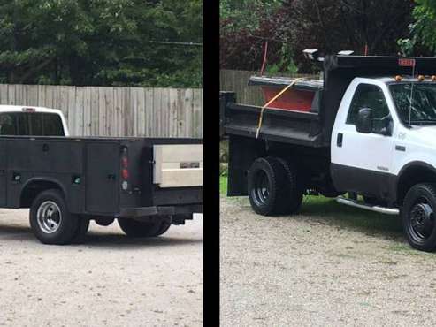 2-CHOICES ...DUMP TRUCK w SNOW PLOW ..OR..UTILITY TRUCK w TOMMY LIFT for sale in Champaign, IA