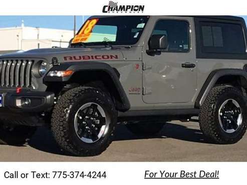 2018 Jeep Wrangler Rubicon suv Gray - - by dealer for sale in Reno, NV