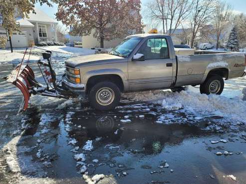 1999 Chevy K2500 Plow Truck - cars & trucks - by owner - vehicle... for sale in Saint Paul, MN