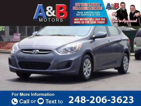 2017 Hyundai Accent SE sedan Gray for sale in Waterford Township, MI