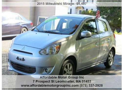 2015 Mitsubishi Mirage SE 89K miles Automatic Power Windows Power... for sale in leominster, MA