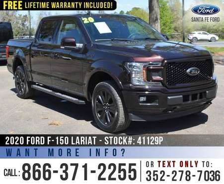 2020 Ford F150 Lariat Ecoboost - Leather Seats - SYNC - cars for sale in Alachua, FL