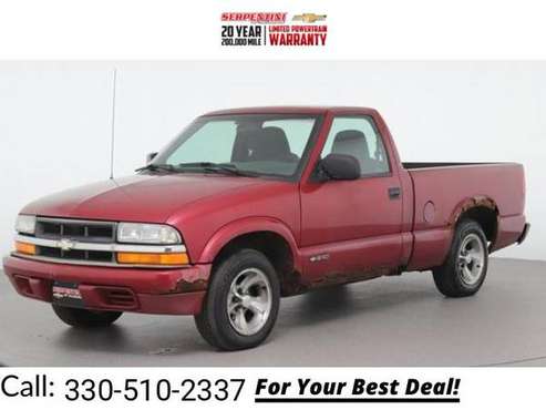 1999 Chevy Chevrolet S10 LS pickup Dark Cherry Red Metallic - cars &... for sale in Tallmadge, OH