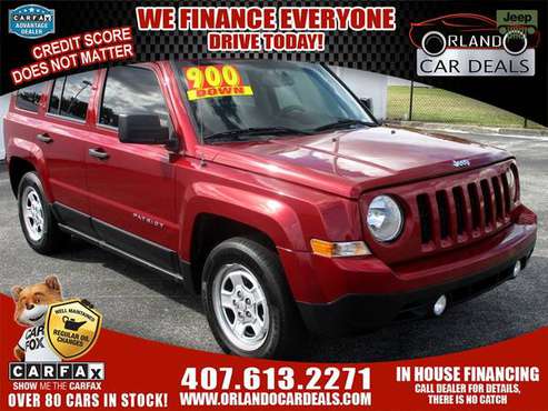 2016 Jeep Patriot NO Credit Check Loans--- Buy Here Pay Here--- In... for sale in Maitland, FL
