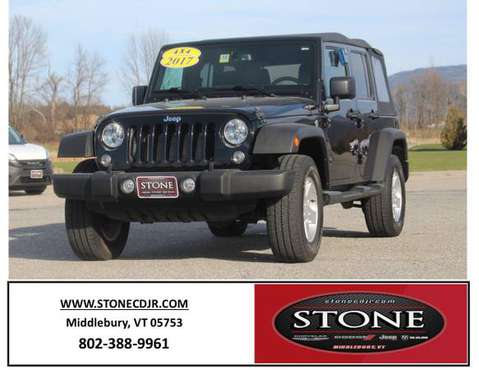 2017 JEEP WRANGLER JK UNLIMITED SPORT 4X4 *CERTIFIED PRE-OWNED! -... for sale in Middlebury, VT