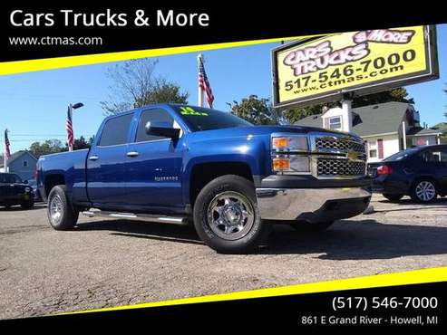 Clean ! 2014 Chevy Silverado Crew Cab 4WD ~ 1 Owner Pickup Truck ~ We for sale in Howell, MI