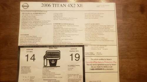 2006 Nissan Titan 4x2 XE - cars & trucks - by owner - vehicle... for sale in Neenah, WI