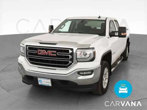 2018 GMC Sierra 1500 Double Cab SLE Pickup 4D 6 1/2 ft pickup White... for sale in Cleveland, OH