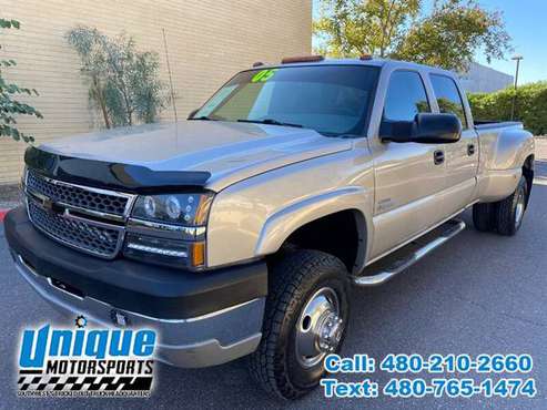2005 CHEVROLET 3500 CREW CAB LS DUALLY ~ DURAMAX ~ FOUR WHEEL DRIVE... for sale in Tempe, CO