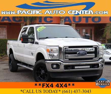 2012 Ford F350 F-350 Lariat Diesel 4x4 Crew Cab Truck 32572 - cars for sale in Fontana, CA