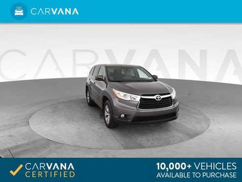 2014 Toyota Highlander LE Plus Sport Utility 4D suv GRAY - FINANCE for sale in Downey, CA