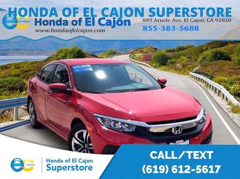 2018 Honda Civic Sedan LX Great Internet Deals On All Inventory -... for sale in El Cajon, CA
