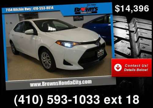 2017 Toyota Corolla LE - - by dealer - vehicle for sale in Glen Burnie, MD