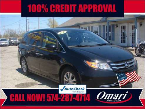 2016 Honda Odyssey 5dr EX-L w/Navi Guaranteed Approval! As low as for sale in South Bend, IN