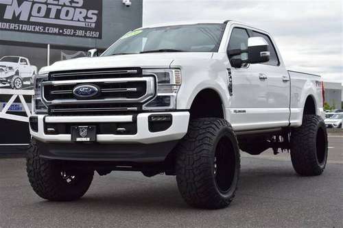 2020 LIFTED FORD PLATINUM F350 DIESEL FULLY LOADED ON 40 S - cars & for sale in Gresham, OR
