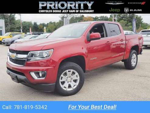 2015 Chevy Chevrolet Colorado LT pickup Red for sale in Salisbury, MA