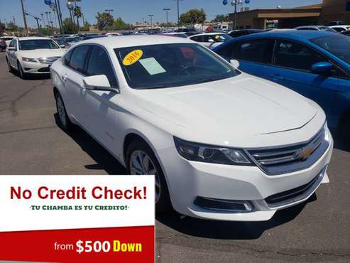 2016 Chevy Impala LT - Buy Here Pay Here from 500 Low Down Payment -... for sale in Glendale, AZ
