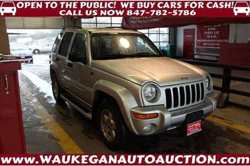 2004 *JEEP* *LIBERTY* 4WD 3.7L V6 LEATHER ALLOY GOOD TIRES 255676 for sale in WAUKEGAN, WI