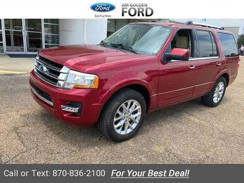2016 Ford Expedition Limited suv Red - - by dealer for sale in Camden, AR