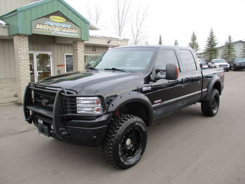 2005 ford f350 f-350 diesel crew cab short box 4x4 lariat leather... for sale in Forest Lake, WI
