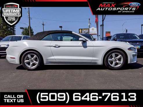 $405/mo - 2019 Ford Mustang ECOBOOST CONVERTIBLE - LIFETIME... for sale in Spokane, ID