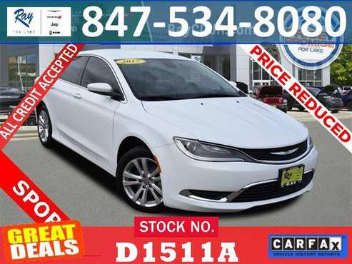 ✔️2017 Chrysler 200 _Limited_FWD Bad Credit Ok EMPLOYEE PRICES -... for sale in Fox_Lake, IL