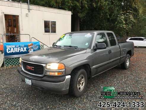 2002 GMC SIERRA EXT CAB AUTO V8 CARFAX 1-Owner vehicle - cars &... for sale in Bothell, WA