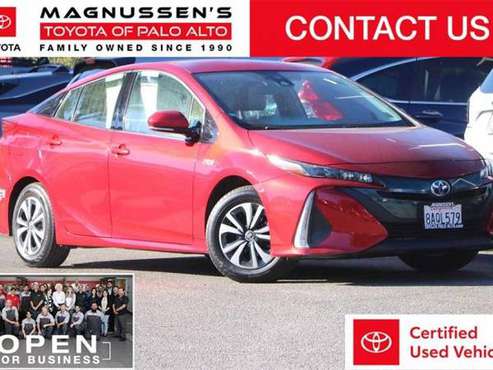 2017 Toyota Prius Prime Premium hatchback Red - cars & trucks - by... for sale in Palo Alto, CA